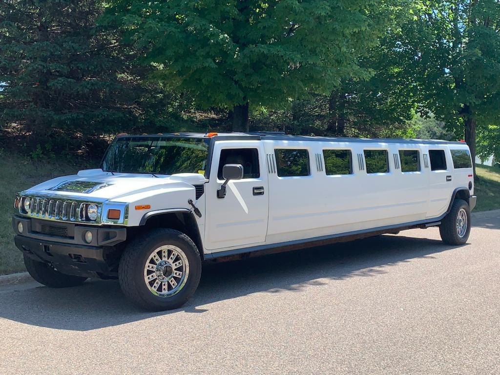 White Hummer Limo Service